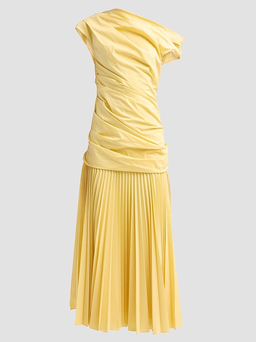 Women's Ammalie Ruched Midi Dress - Golden Haze - Size 14