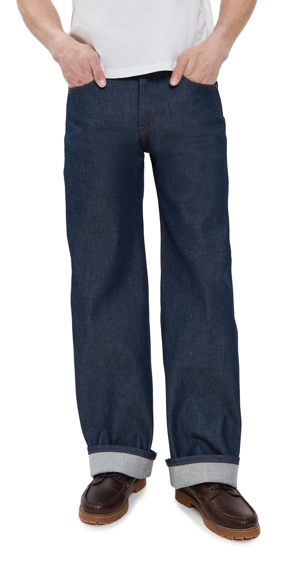 Naked & Famous Denim Strong Guy Natural Indigo Selvedge Jeans Natural Indigo 30