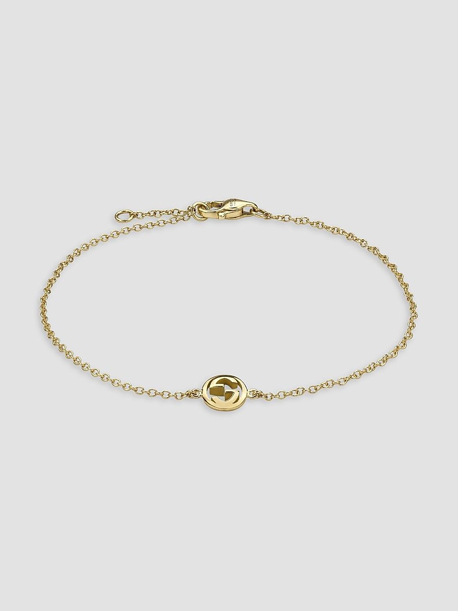 Gucci Women's Gucci Interlocking 18K Yellow Gold Chain Bracelet - Yellow Gold - Size 18