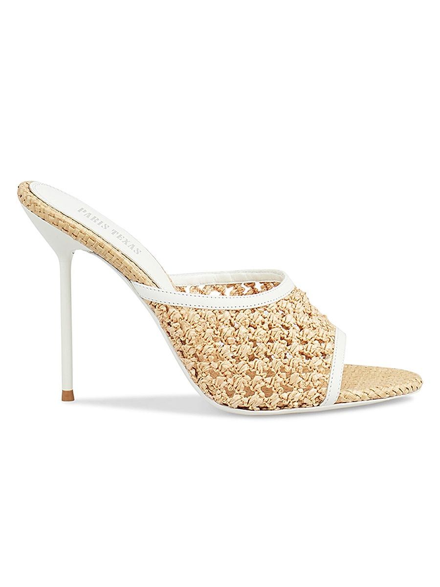Women's Lidia 105MM Woven Mules - Natural - Size 11