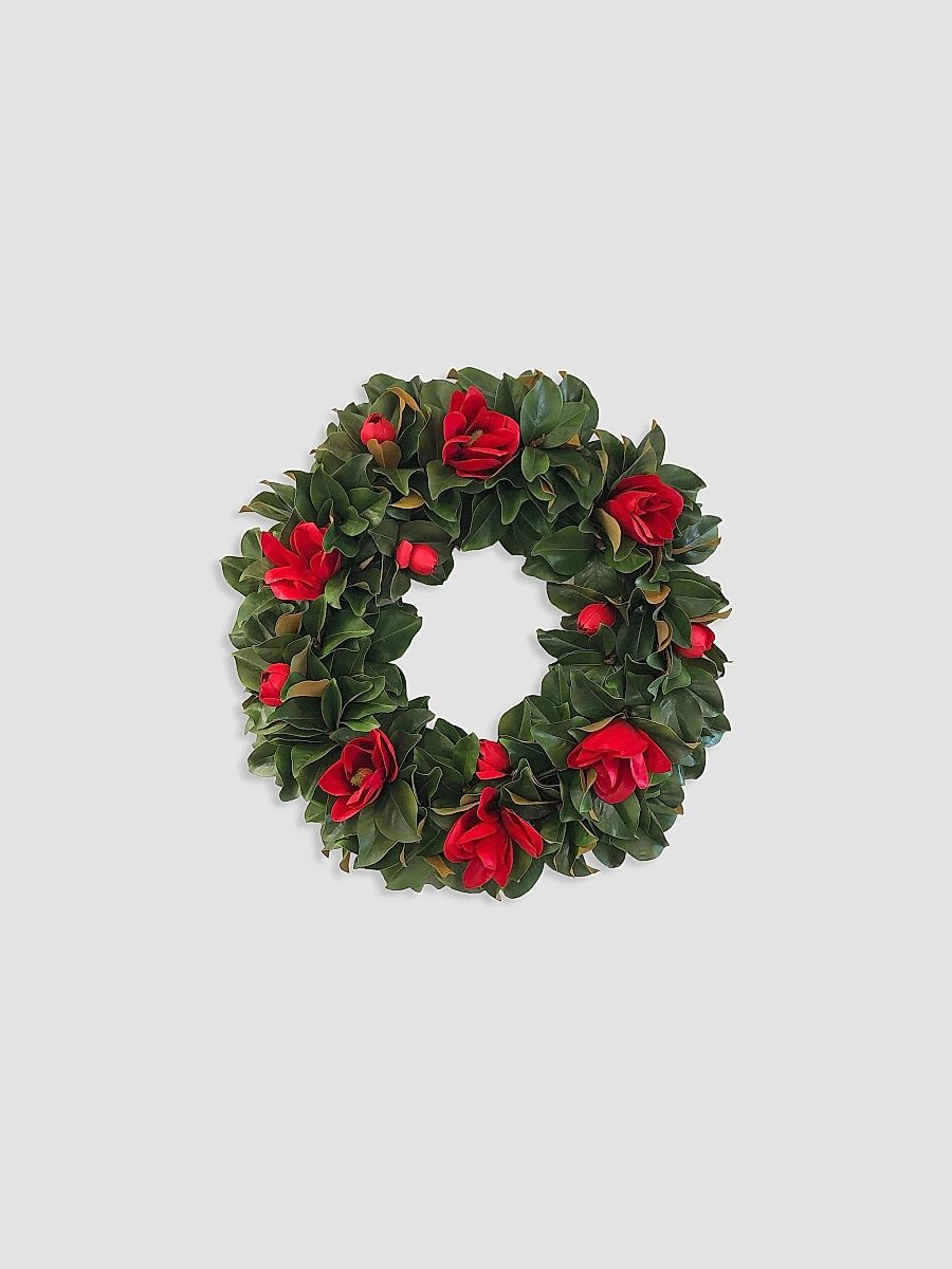 Holiday Magnolia Mix Wreath