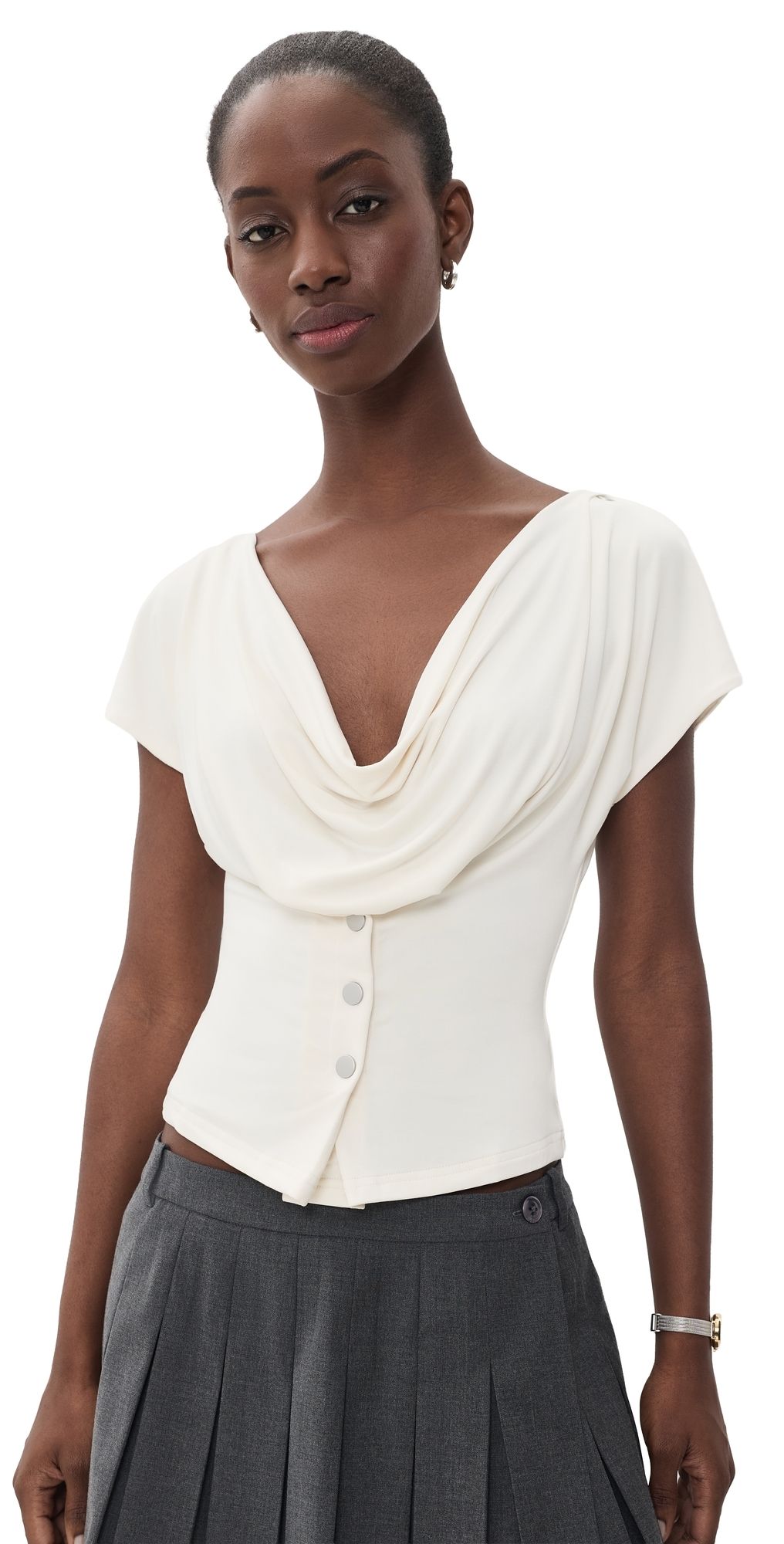 With Jéan Sienna Top White XS