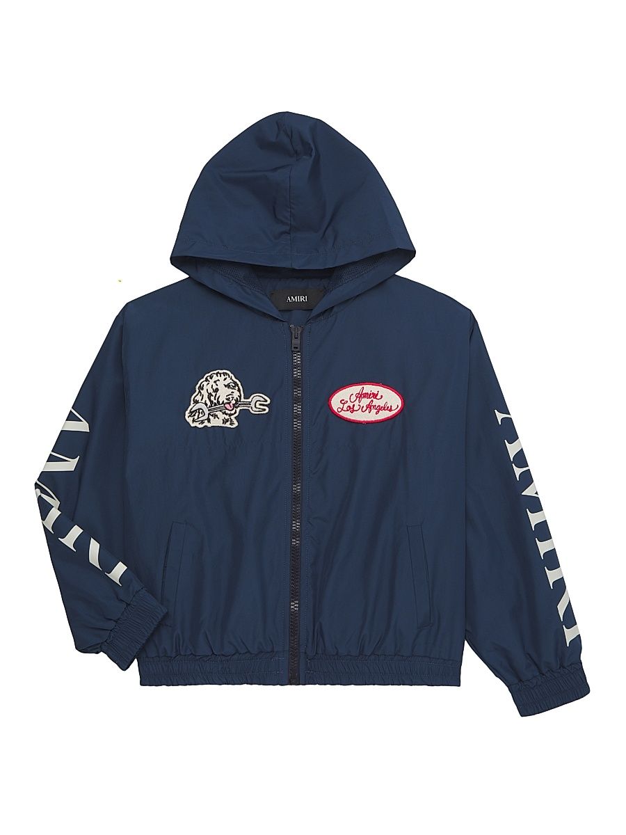 Little Boy's & Boy's Station Patch Windbreaker Jacket - Midnight Blue - Size 12