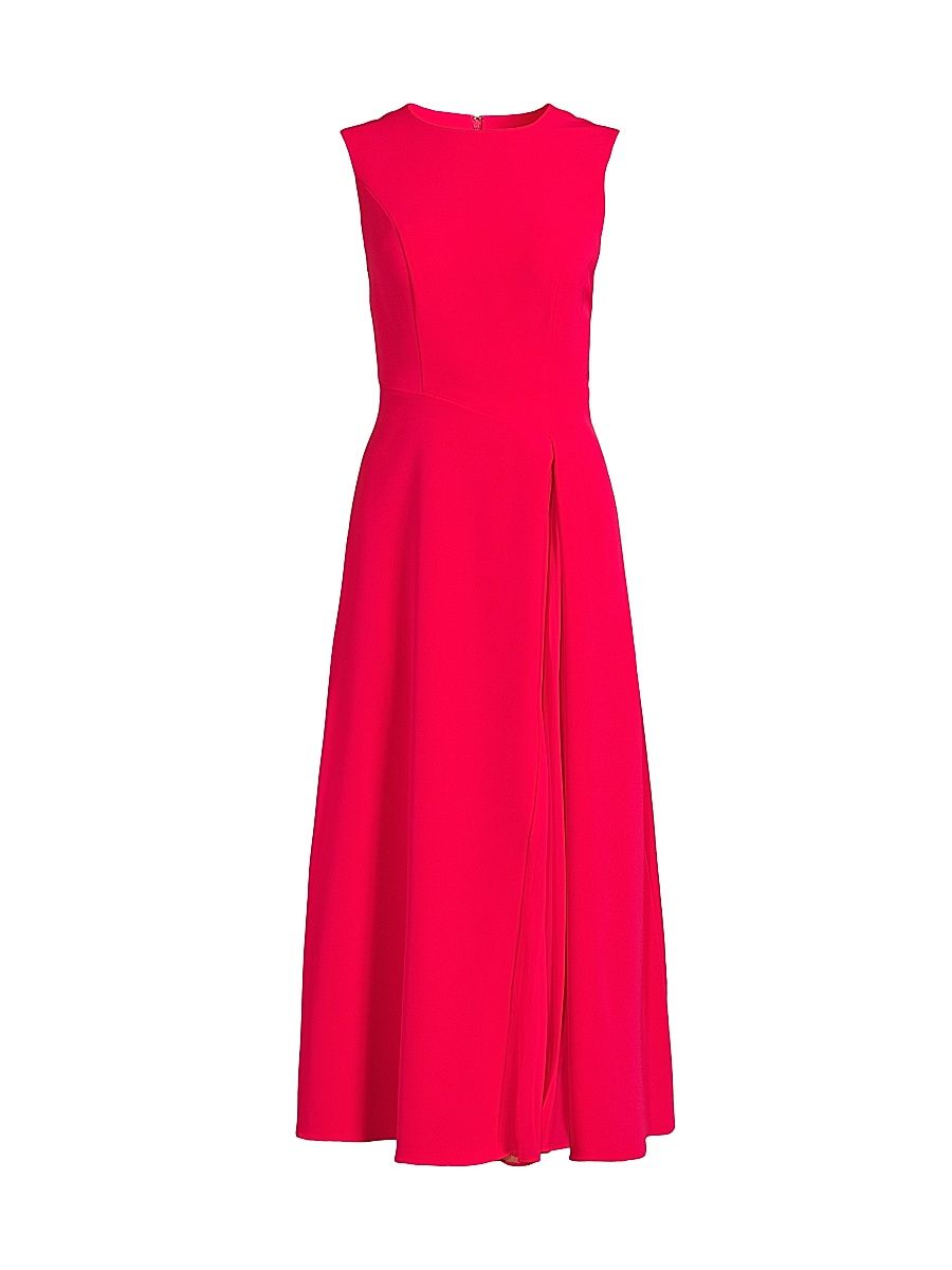 Women's Elliot Crepe Midi-Dress - Lipstick - Size 16
