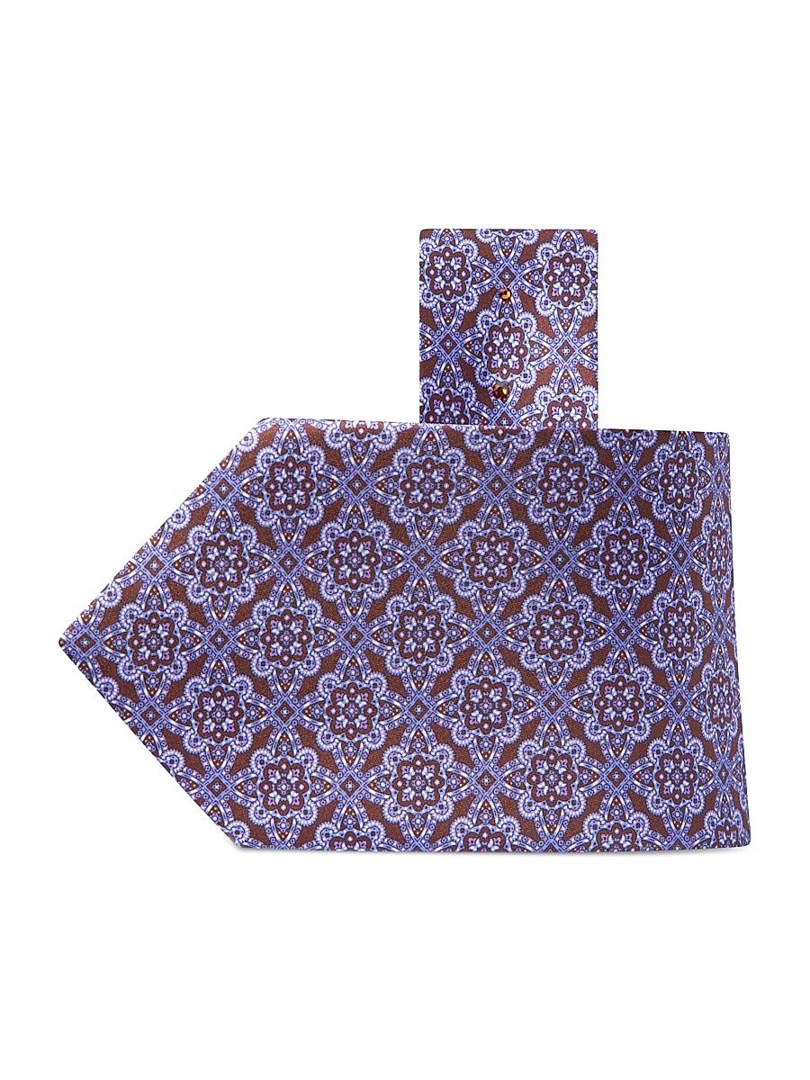Stefano Ricci Men's Luxury Woven Silk Tie - Brown