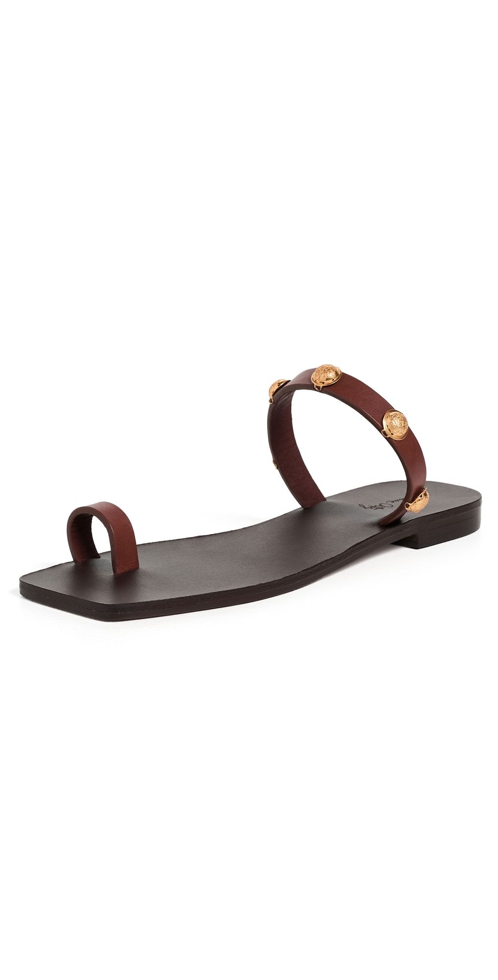 Johanna Ortiz Gold Jungle Luxe Sandals Warm Brown/Gold 38