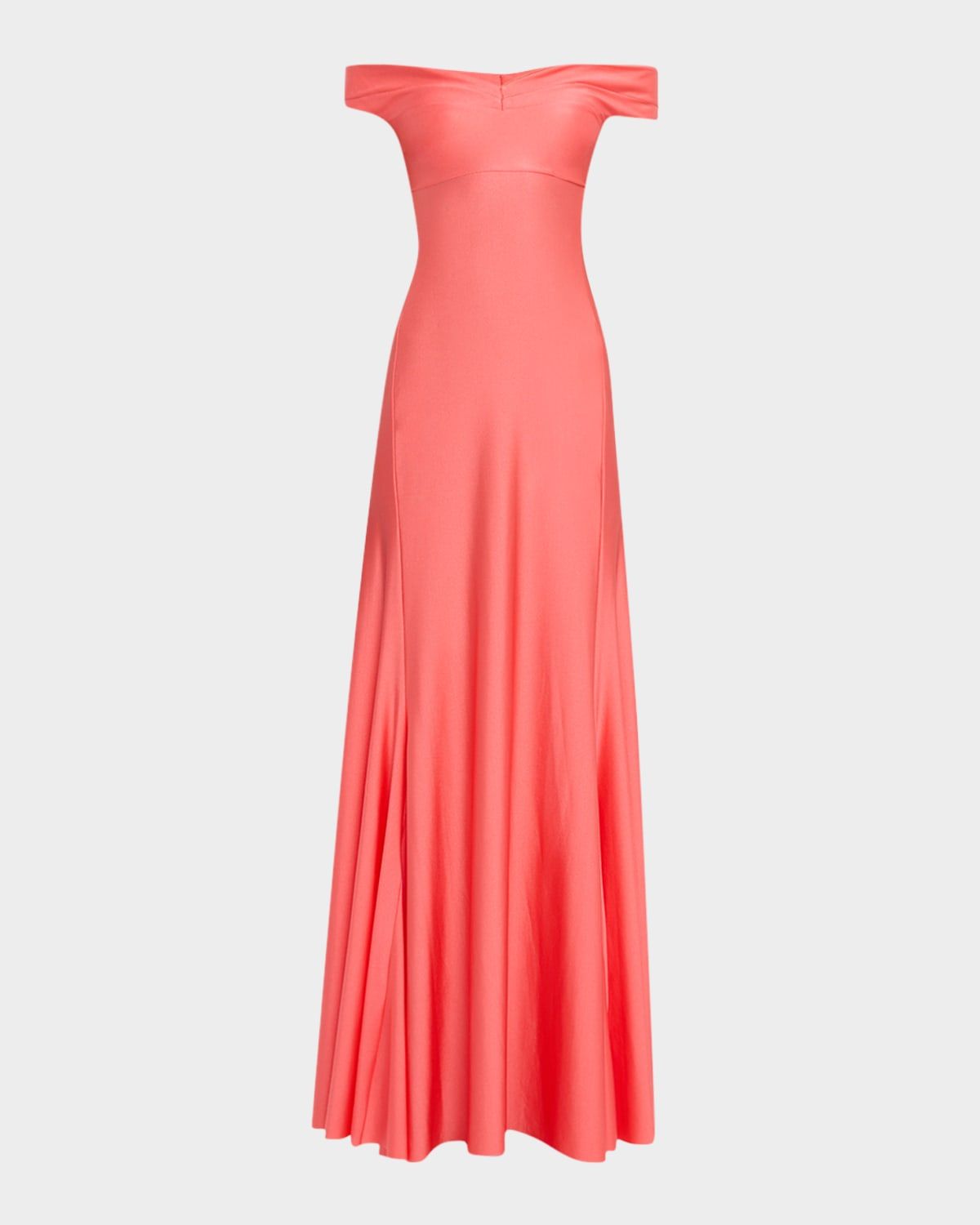 Off-Shoulder Jersey Gown