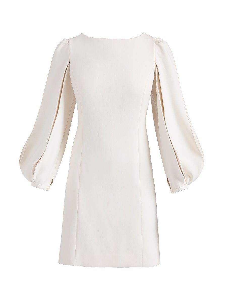 Women's Arana Pleated-Sleeve Shift Dress - Sandstone - Size 14