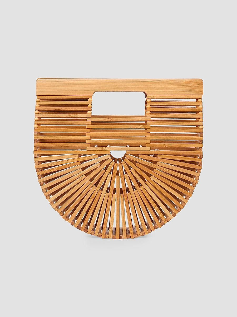 Women's Gaia's Ark Mini Bamboo Top Handle Bag - Tan