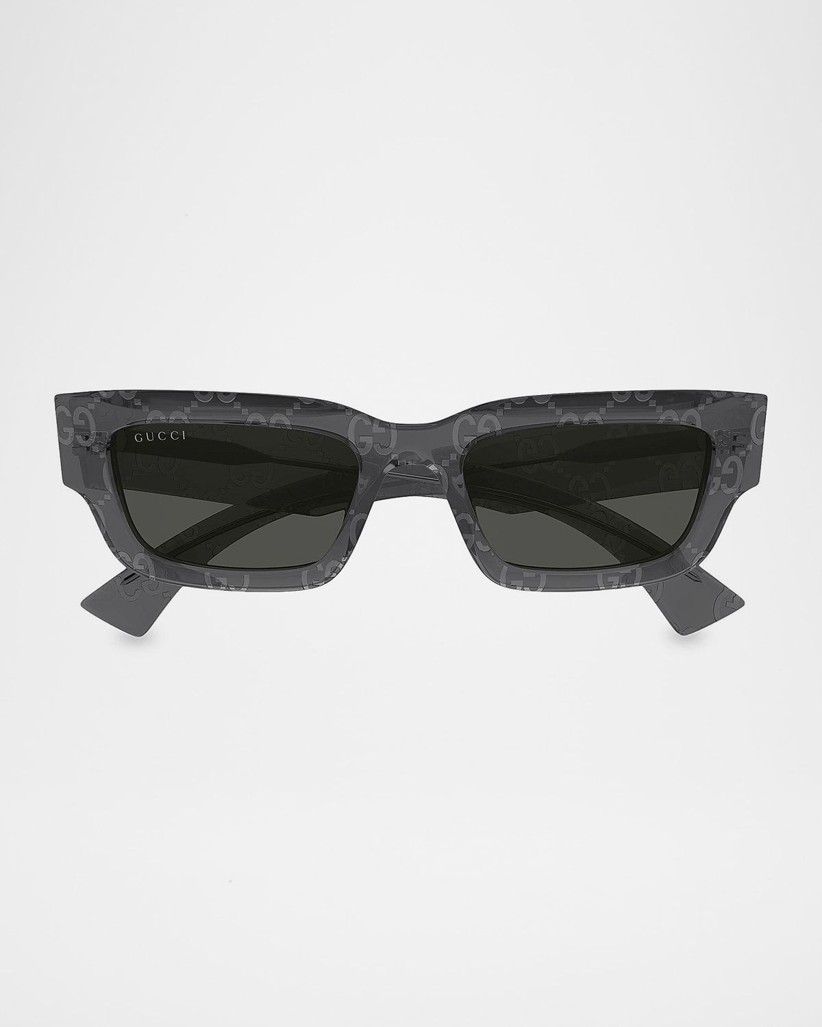 Men & apos;s Gucci Miami 52mm Rectangular Plastic Sunglasses