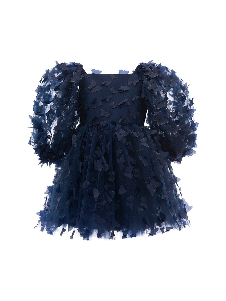 Baby Girl's,Little Girl's & Girl's Bell Mariposa Dress - Navy - Size 12