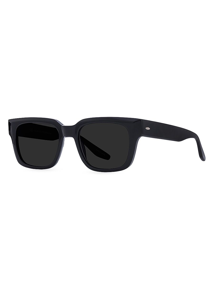 Men's Zander 52MM Rectangular Sunglasses - Black