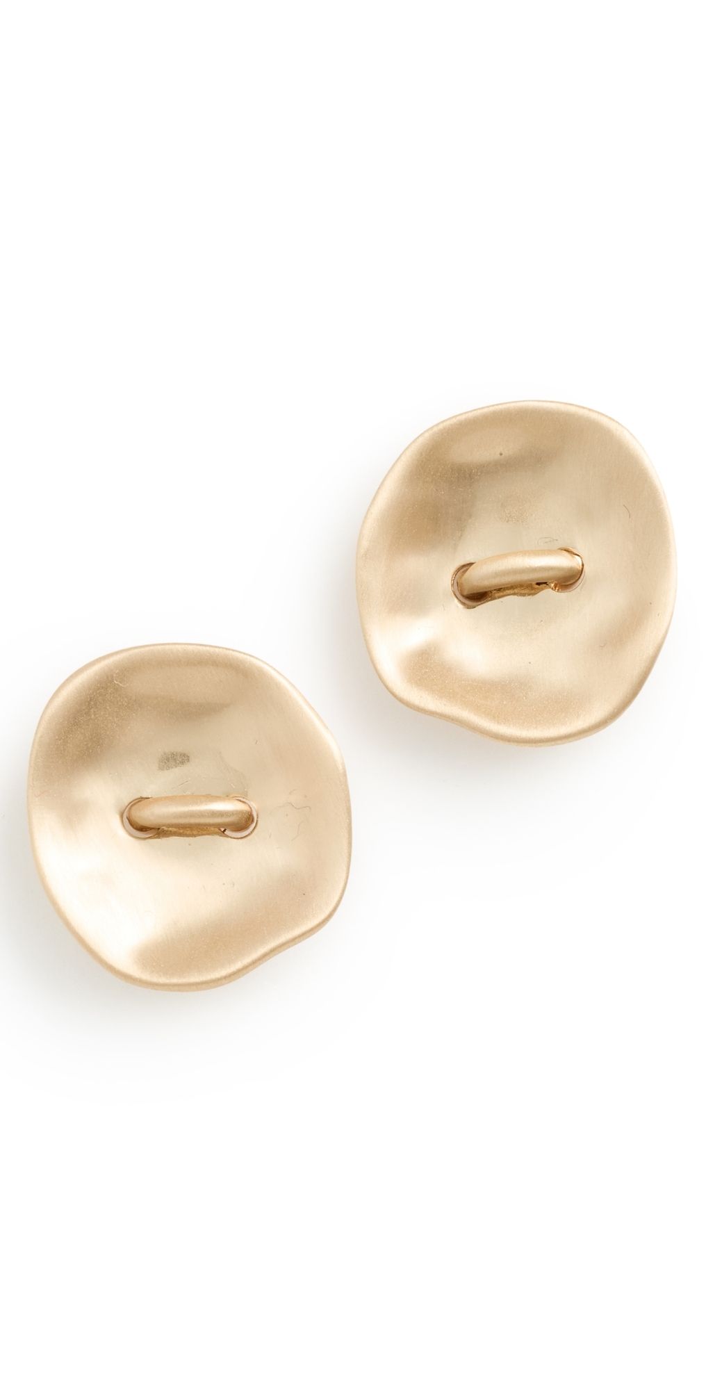 Cult Gaia Izara Earrings Brushed Brass One Size