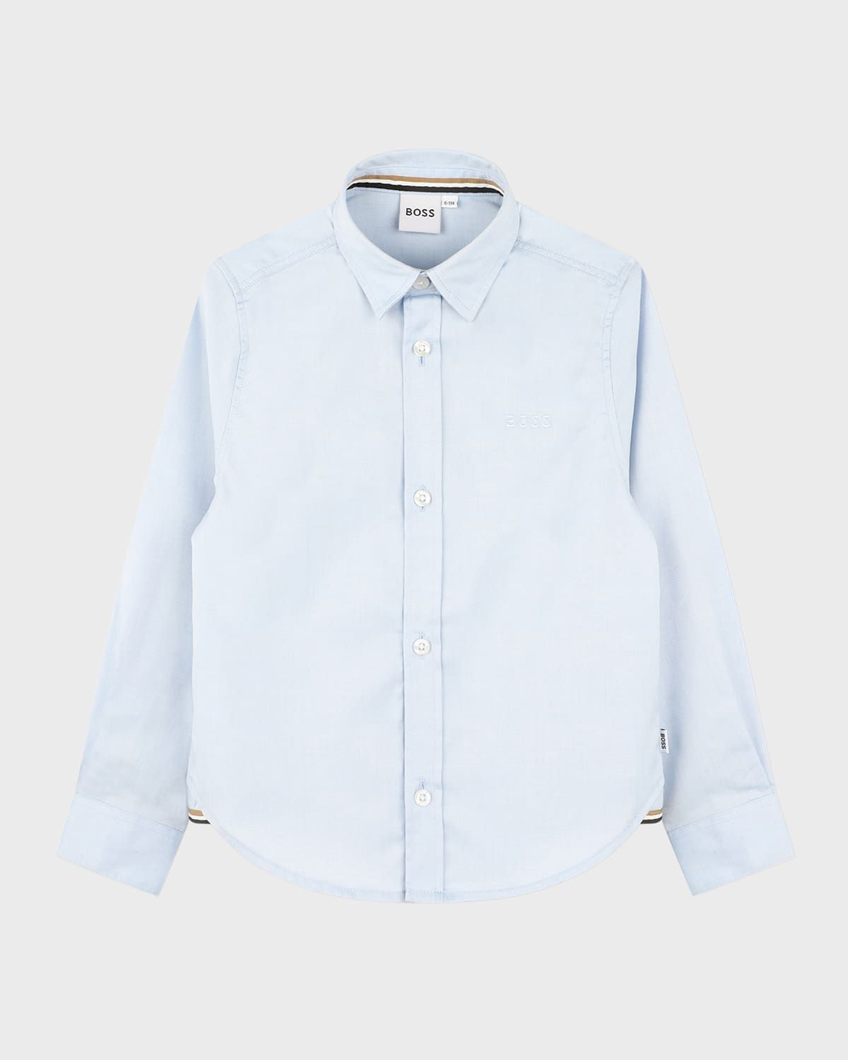 Boy & apos;s Long-Sleeve Cotton Oxford Shirt, Size 4-16