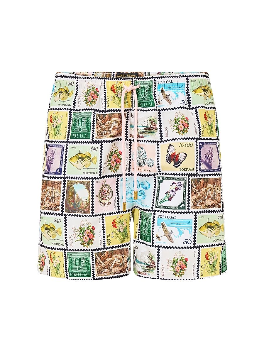 Men's Postcards From Portugal Postport Mid-Length Board Shorts - Postcards From Portugal - Size XL
