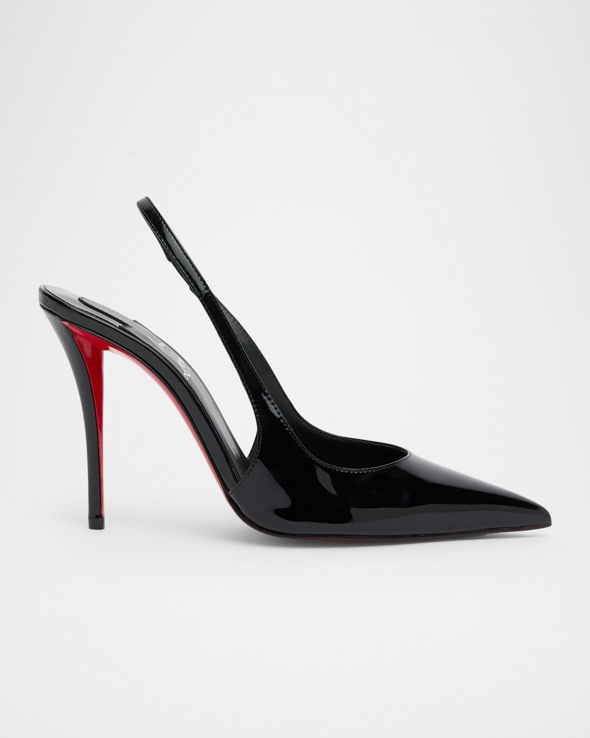 100mm Miss Z Patent Leather Slingback Pumps