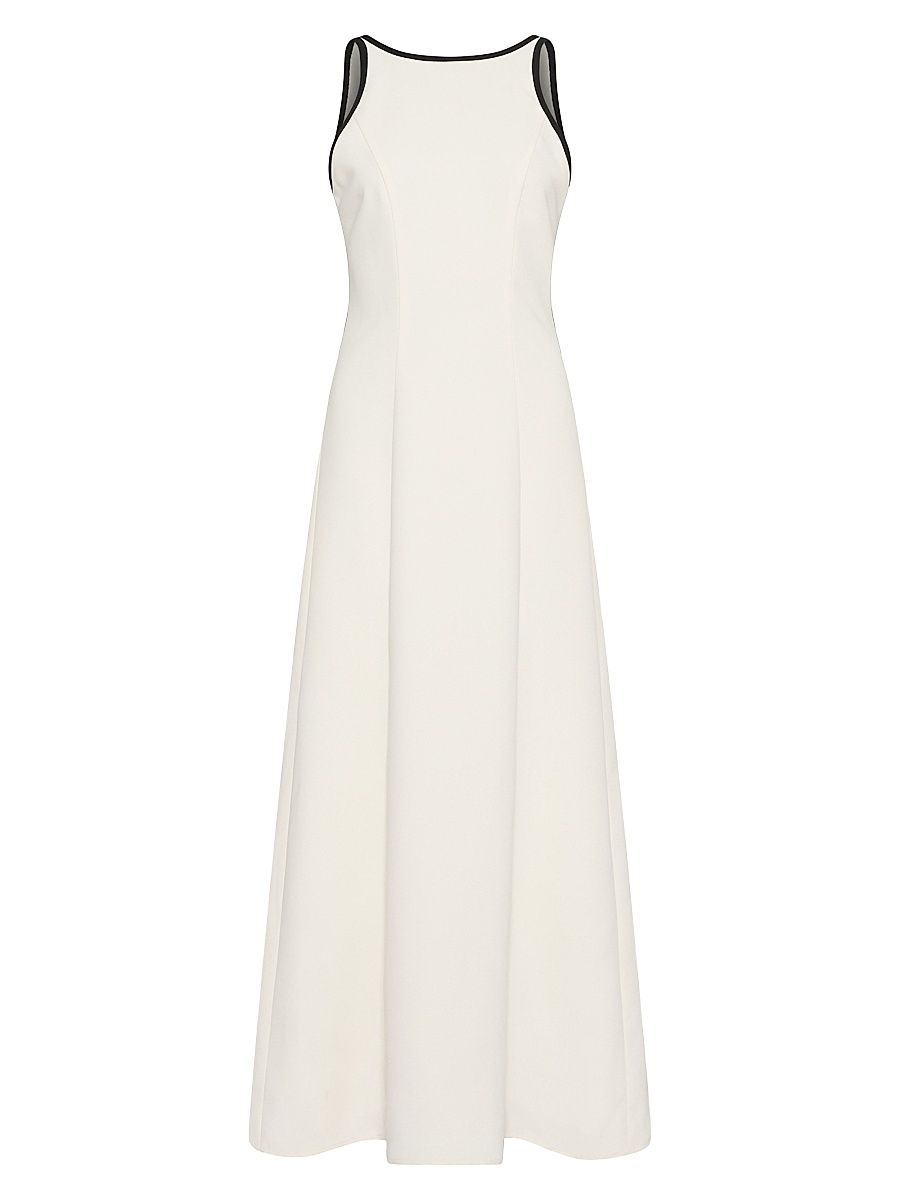 Women's Envers Satin Backless Dress - Wool White - Size 12