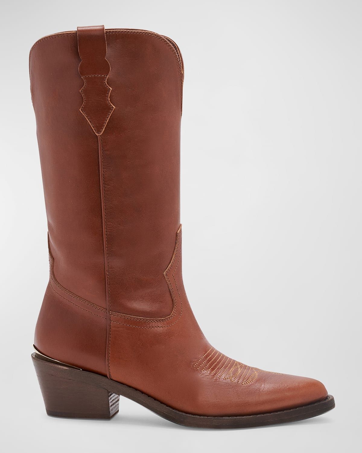 Julia Leather Western Boots