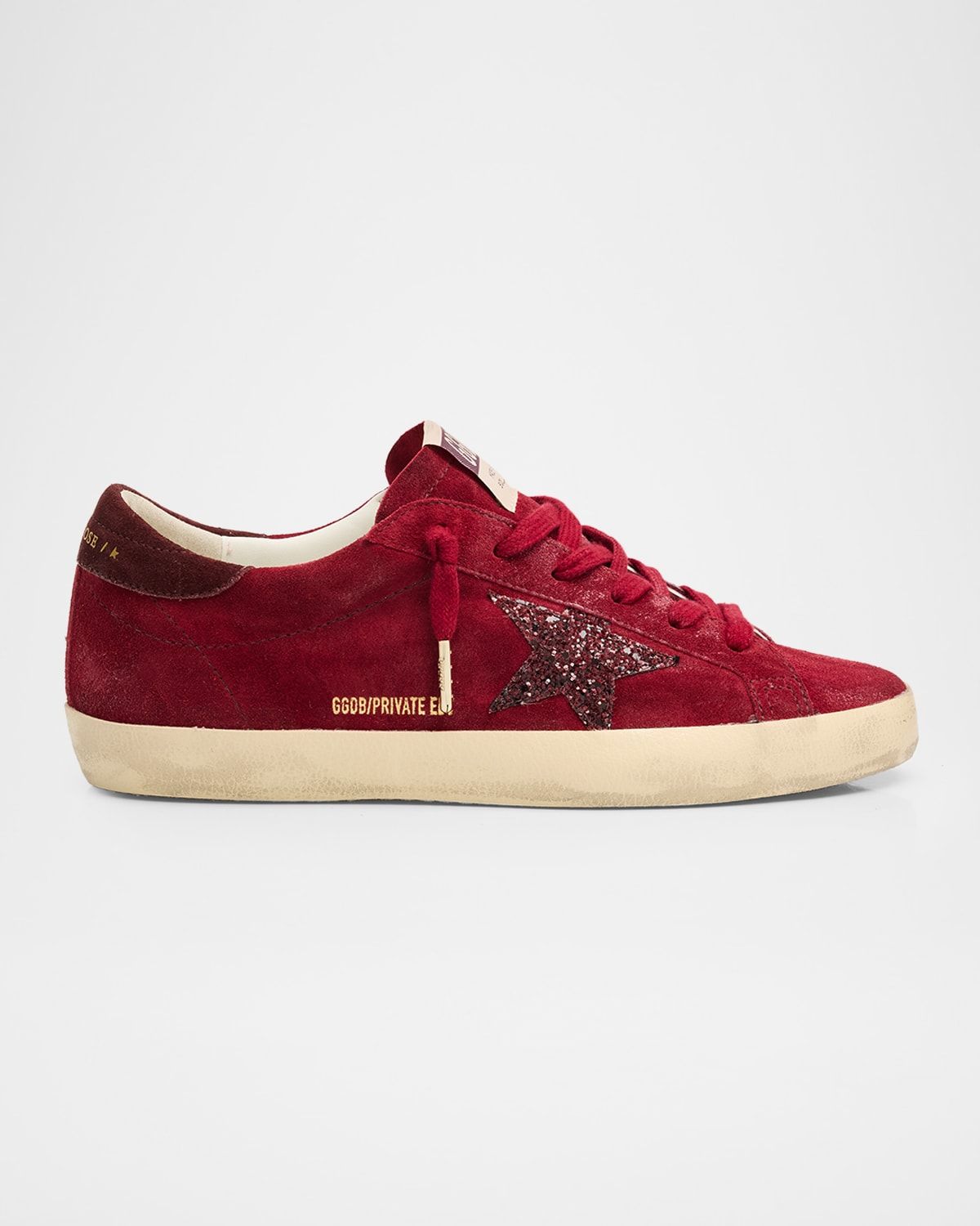 Super-Star Suede Glitter Low-Top Sneakers