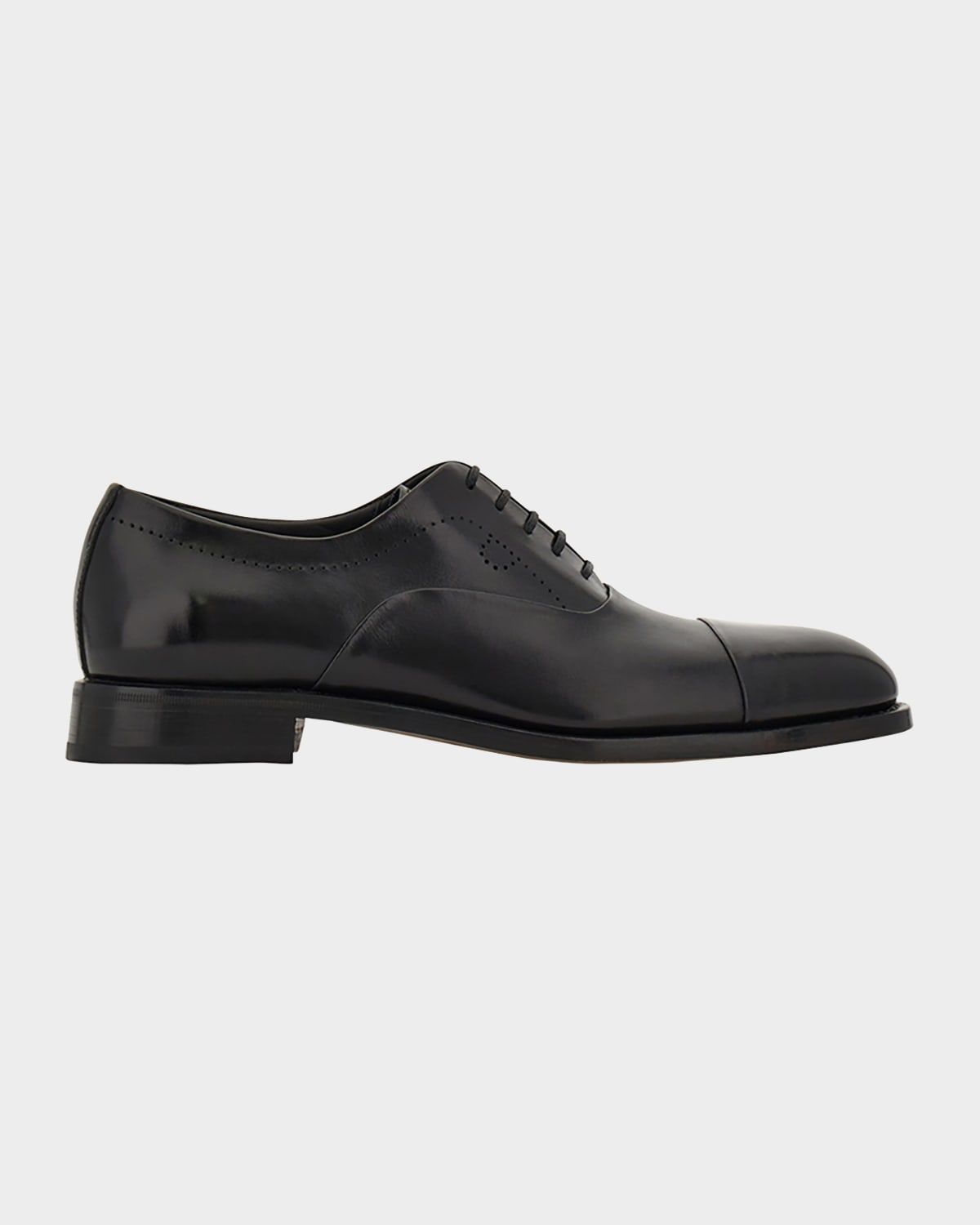 Men & apos;s Albert Tramezza Cap-Toe Brogue Leather Oxfords