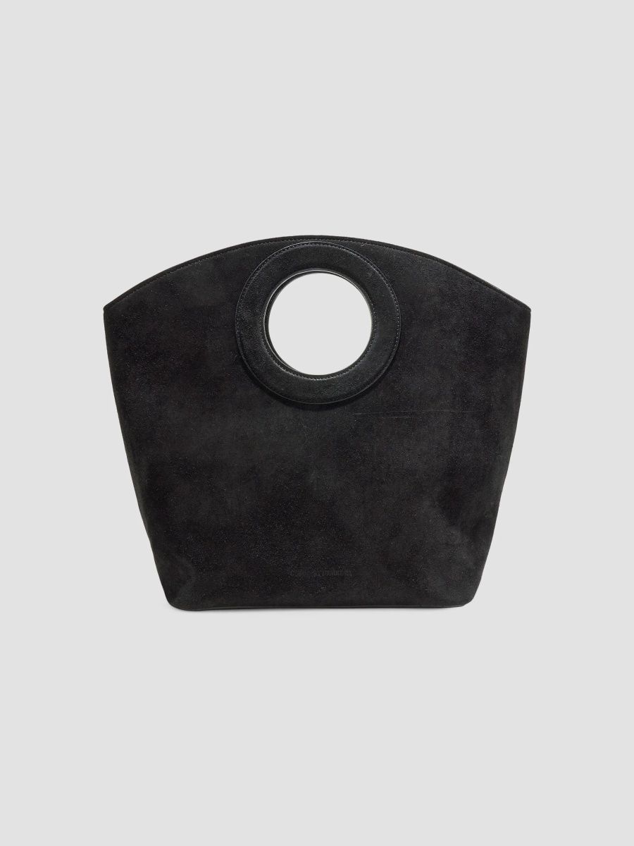 Carolina Herrera Women's Paloma Suede Tote Bag - Black