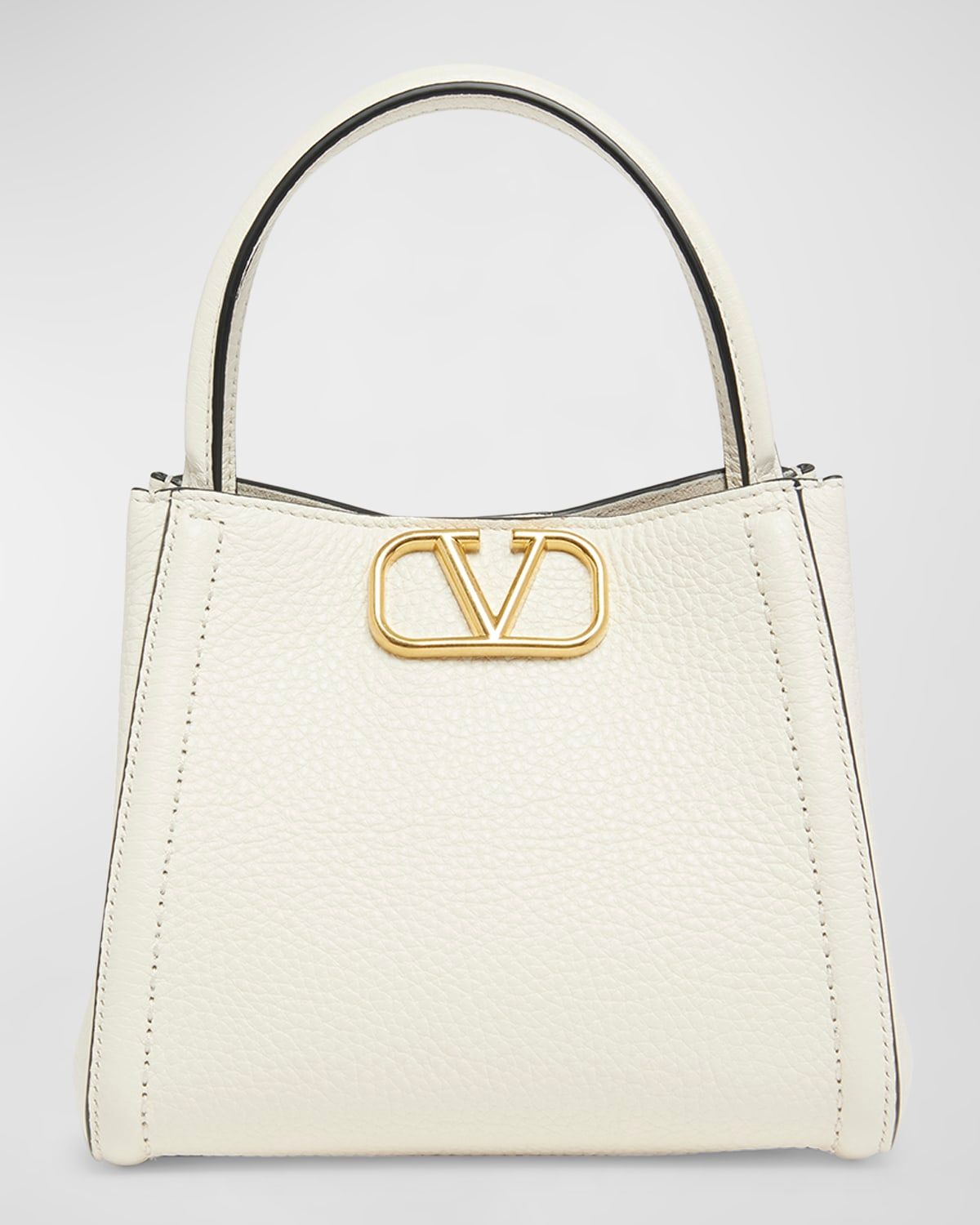 Alltime VLOGO Small Leather Top-Handle Bag