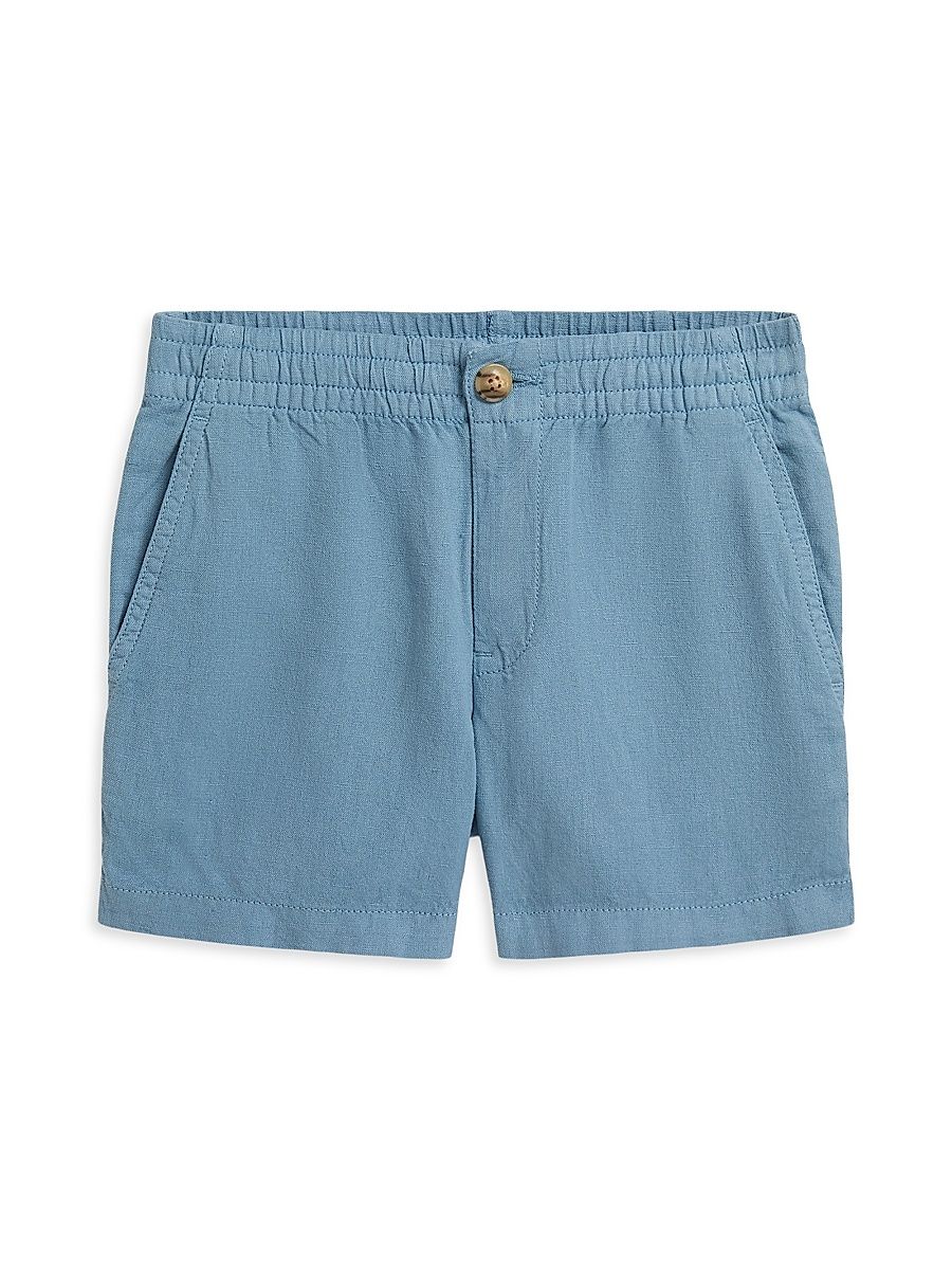 Little Boy's & Boy's Polo Prepster Linen-Cotton Shorts - Vessel Blue - Size 3