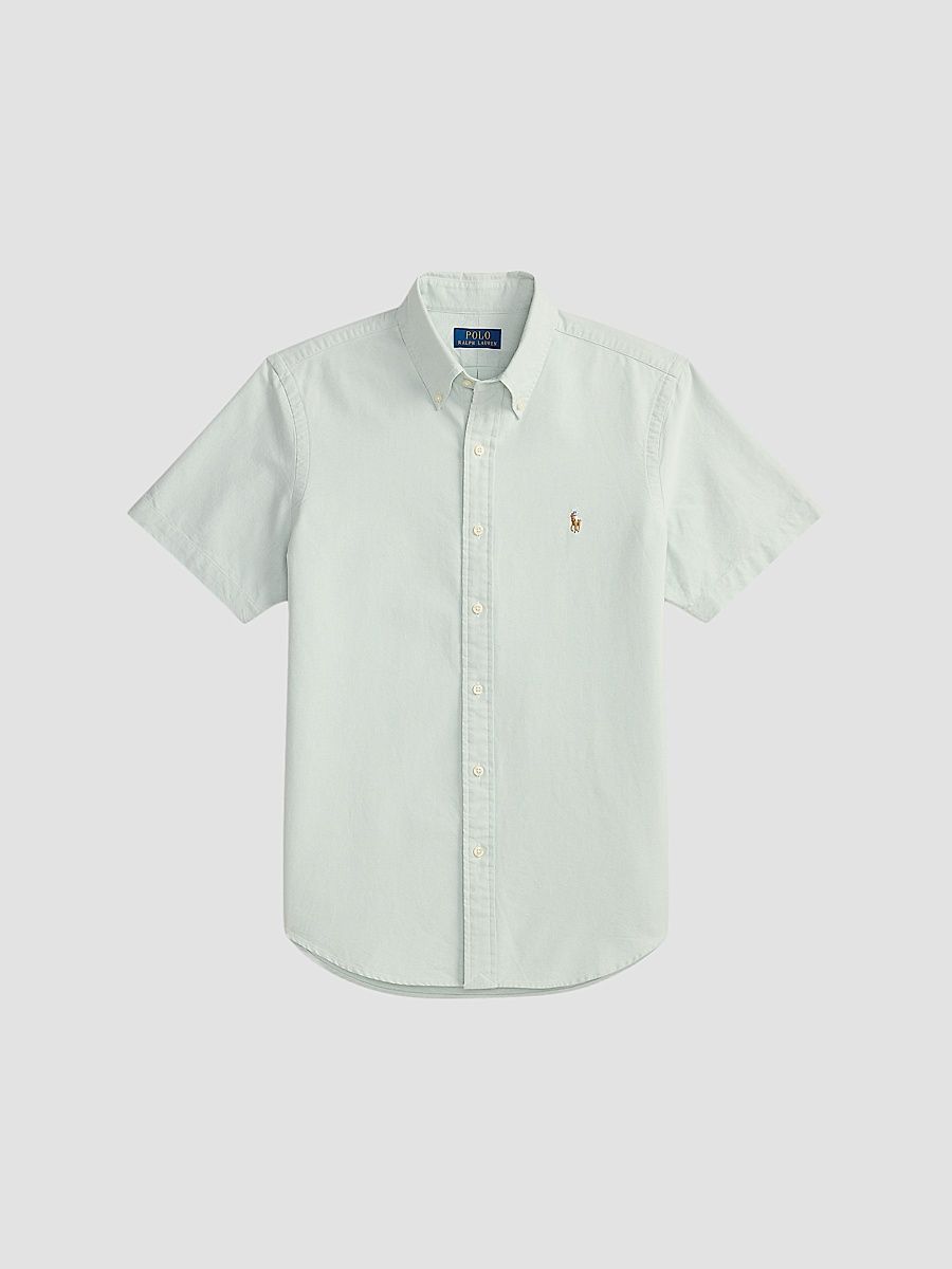 Polo Ralph Lauren Men's Short-Sleeve Oxford Shirt - Faded Mint - Size Small