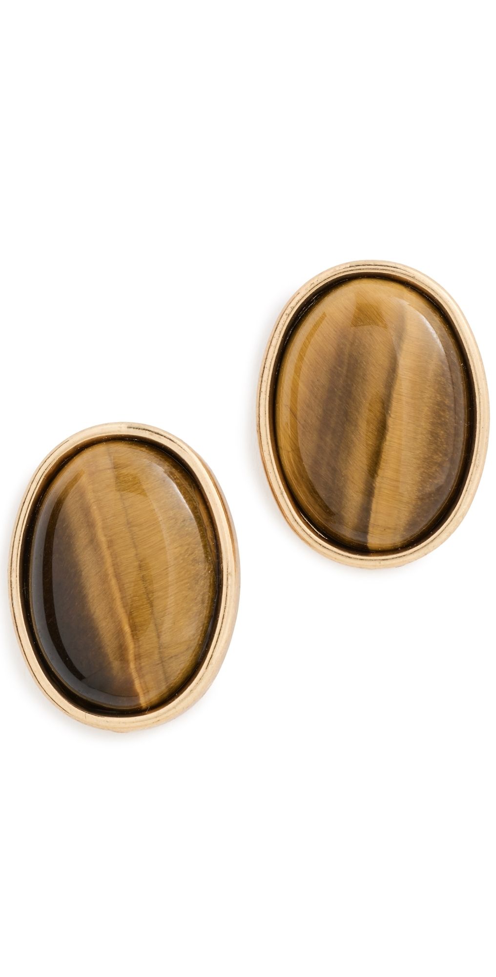 Jennifer Behr Elaine Earrings Tigers Eye One Size