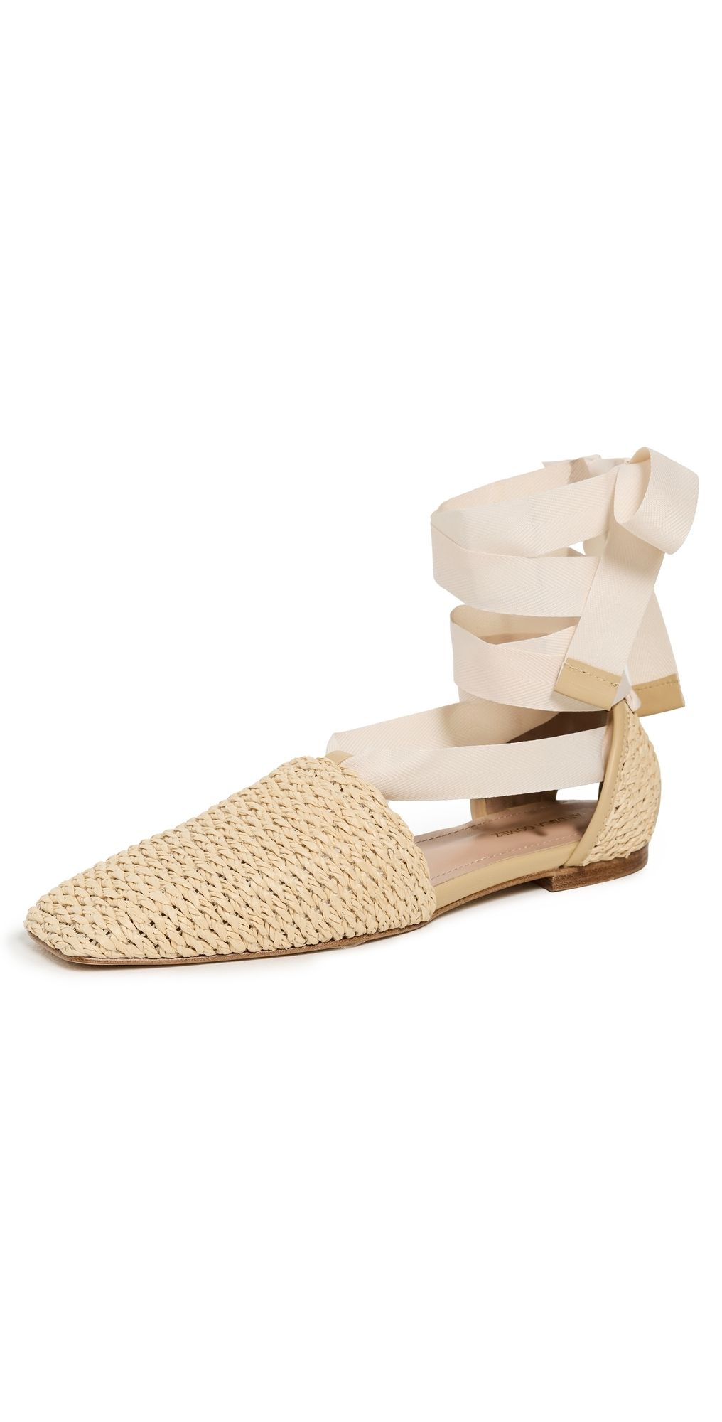 Andrea Gomez Desi Flats Natural Raffia 36