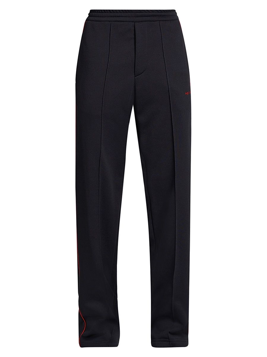 Men's Cotton-Blend Wide-Leg Joggers - Midnight - Size Small