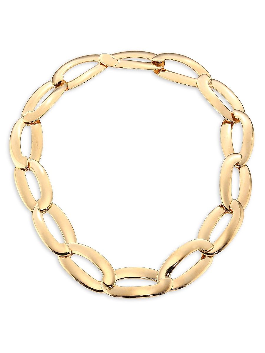 Women's Olimpia 18K Rose Gold Oval-Link Chain Necklace - Rose Gold