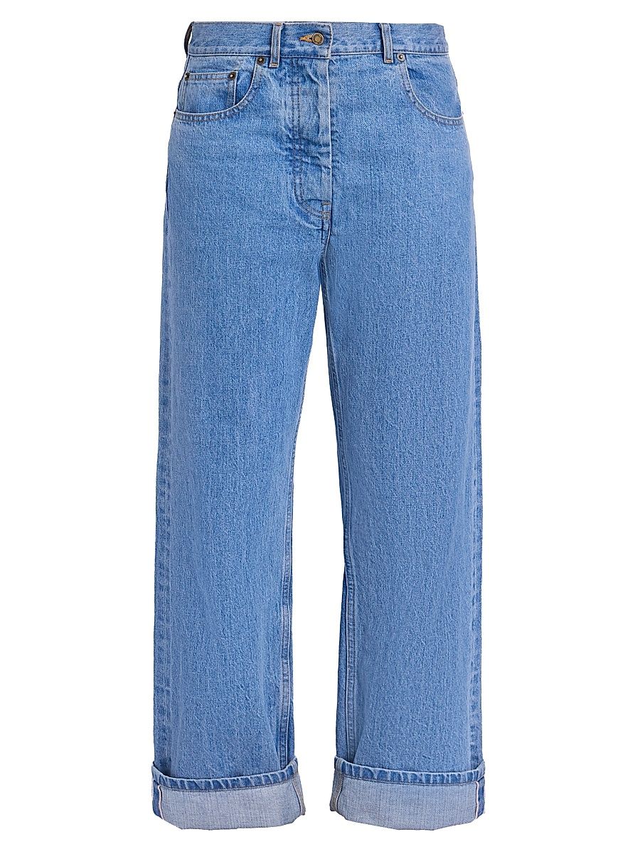Women's Washed Classic 5-Pocket Selvedge Jeans - Light Blue - Size 0