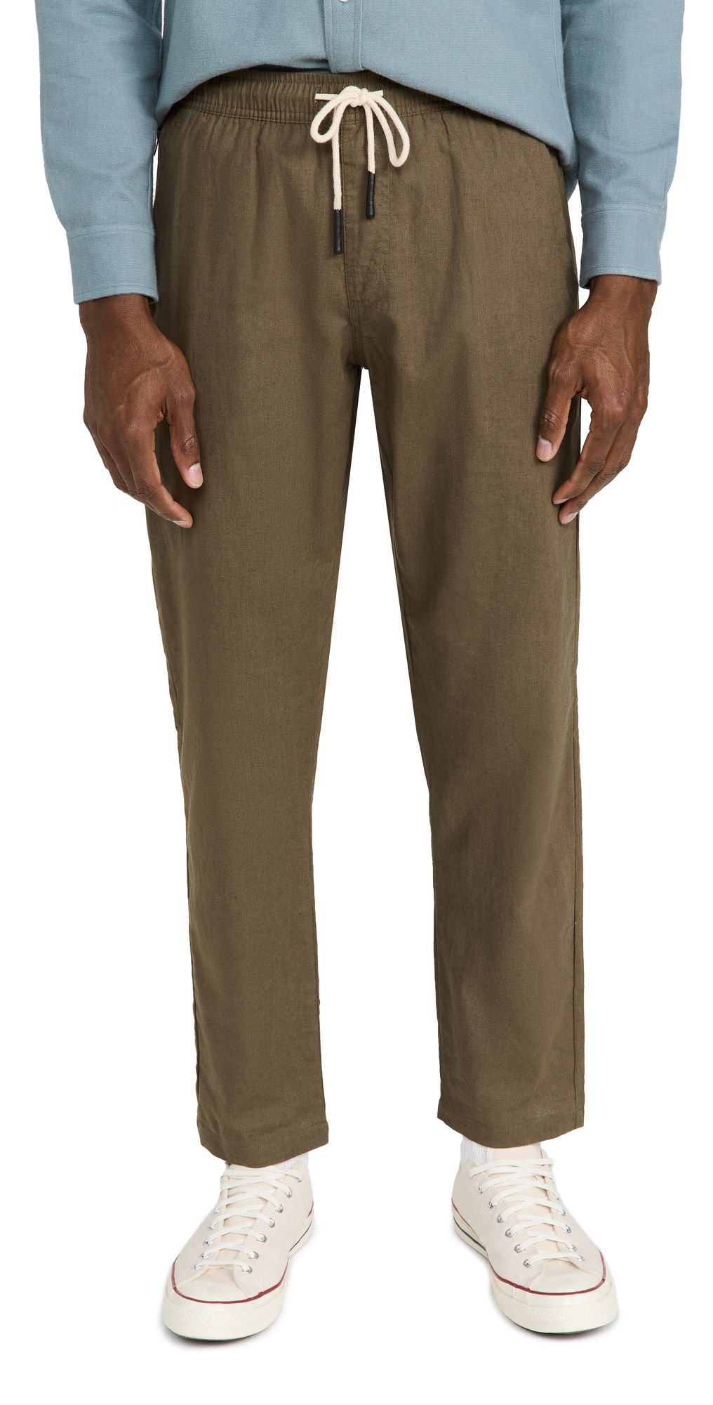 OAS Linen Pants Army L