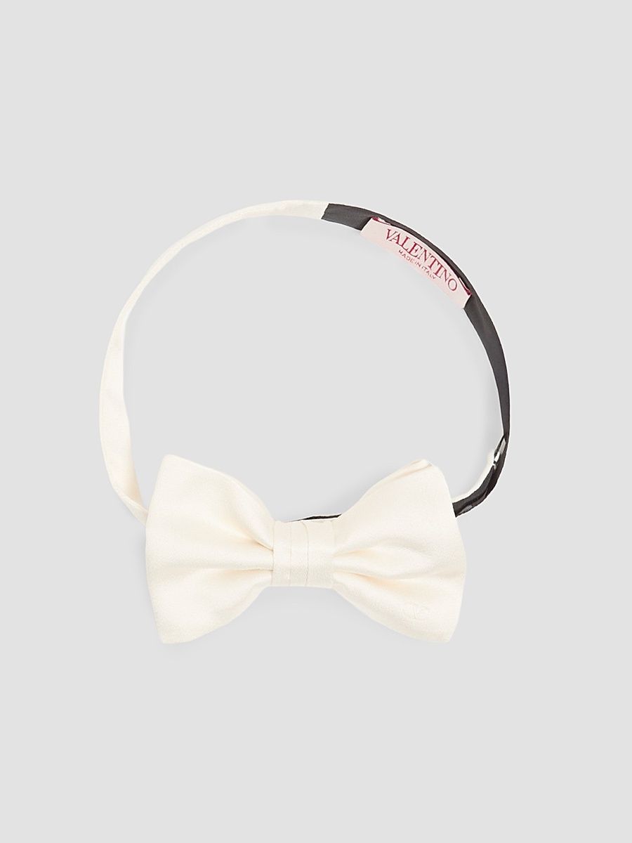 Men's Silk Bow Tie - Ivory