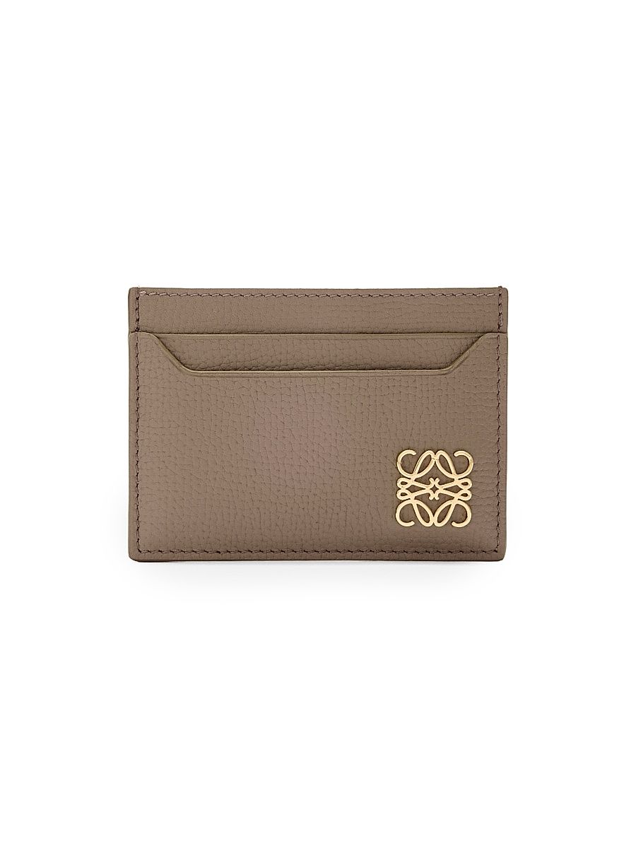 Women's Anagram Leather Cardholder - Taupe