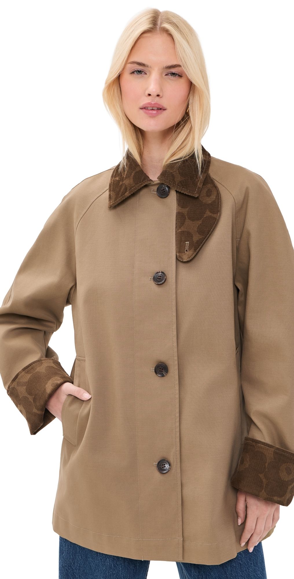 Marimekko Essee Solid Coat Brown M
