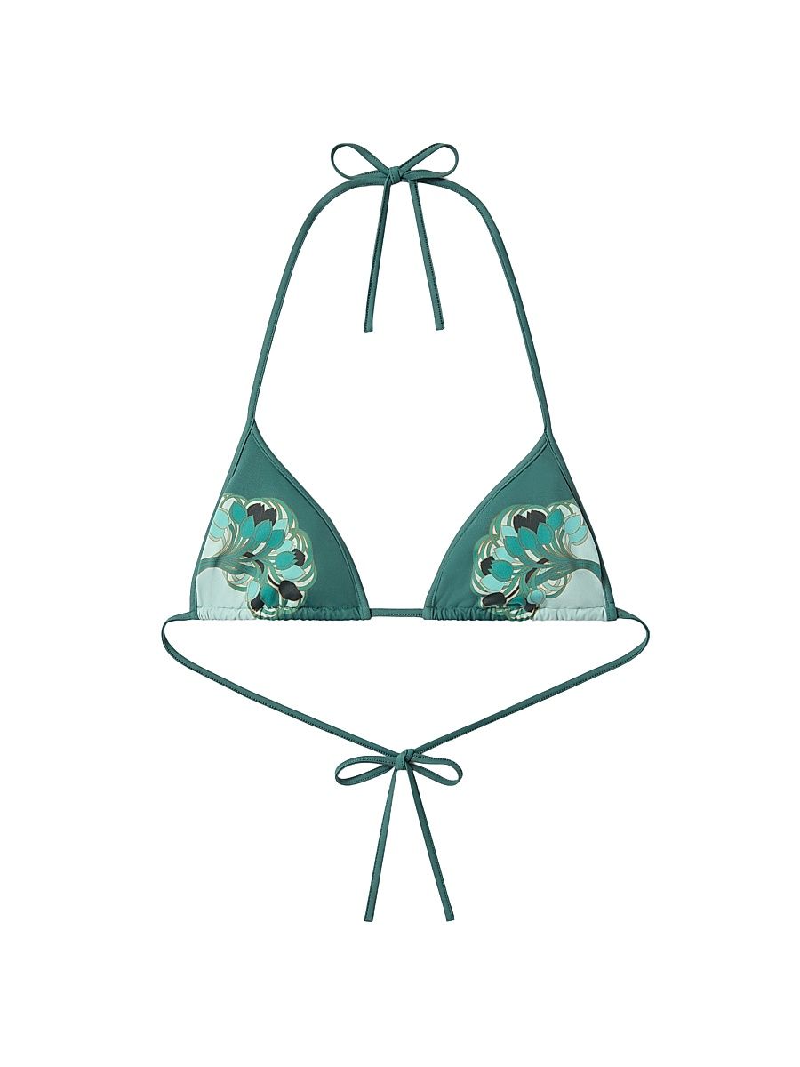 Women's Bikini Top - Blooming Tulip Place Mint - Size Small
