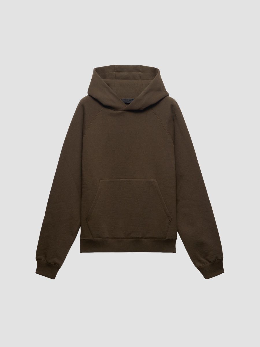 Prada Men's Cotton Fleece Hoodie - Green - Size XS