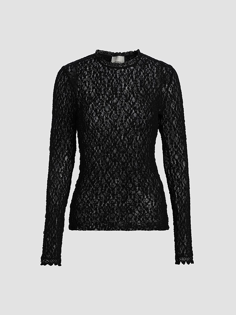 Isabel Marant Women's Brany Open-Knit Sweater - Black - Size 8