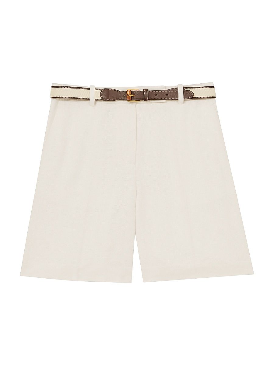 Women's Devon Tailored Bermuda Shorts - White - Size 14