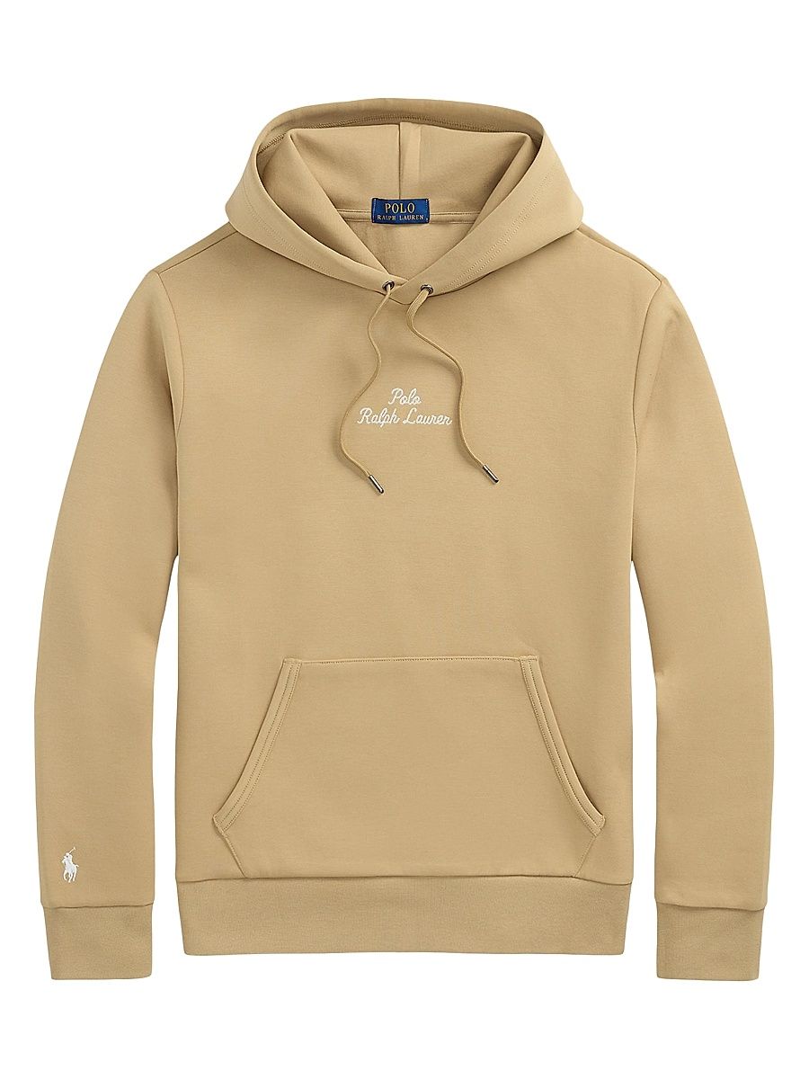 Men's Logo Double-Knit Hoodie - Vintage Khaki - Size XXL