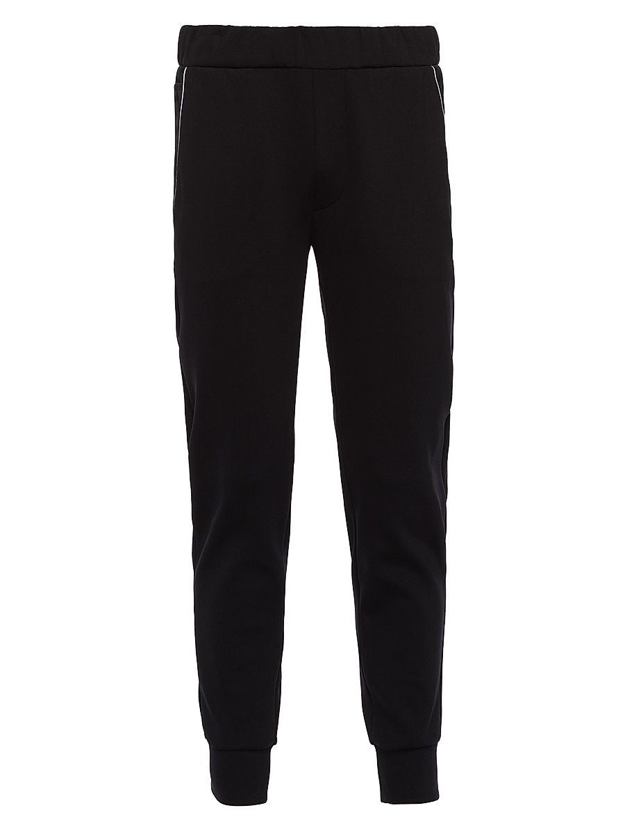 Men's Sweatpants With Re-Nylon Details - Black - Size XXXL