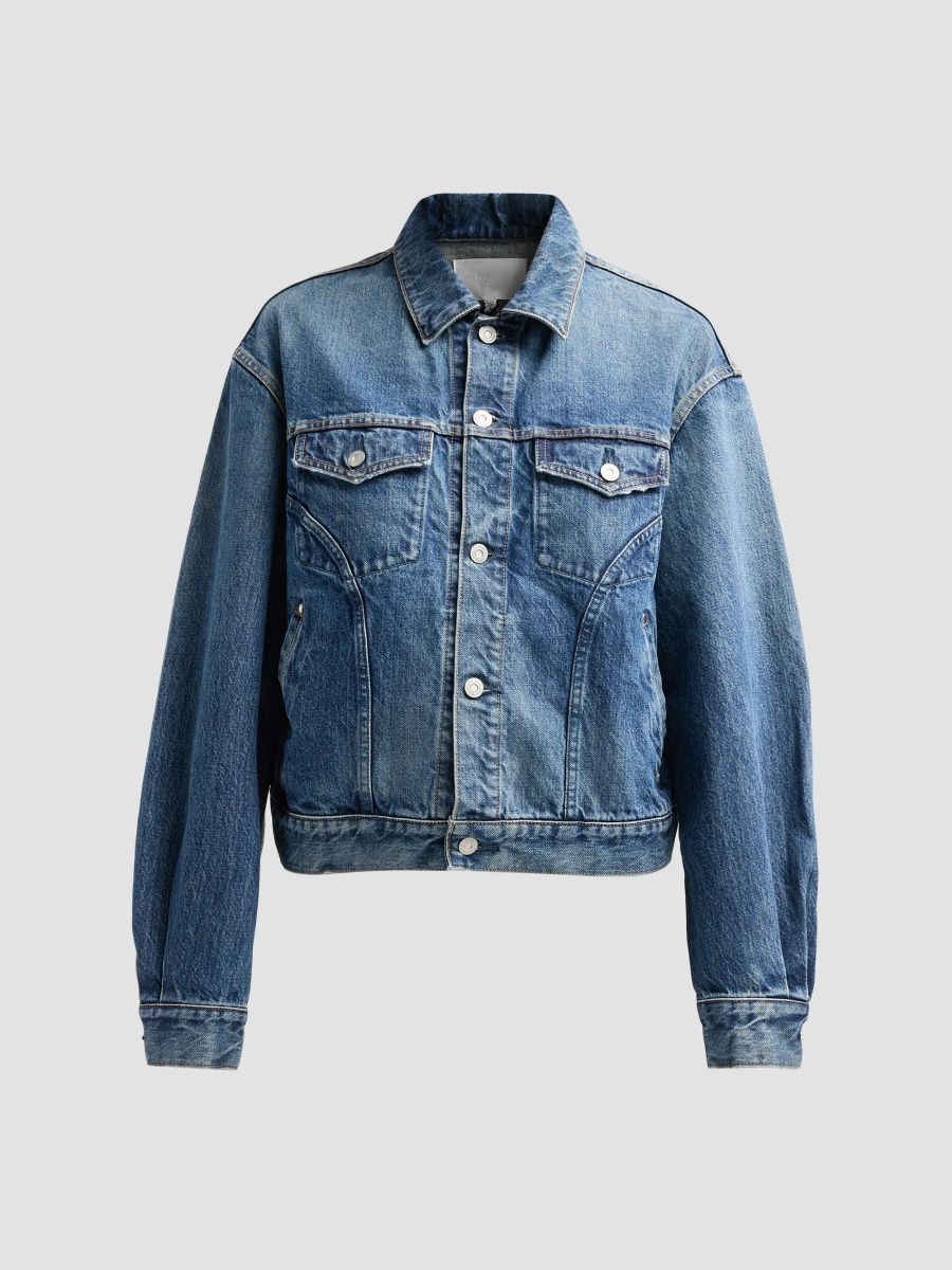 Moussy Vintage Women's Western Prescott Denim Jacket - Blue - Size XS
