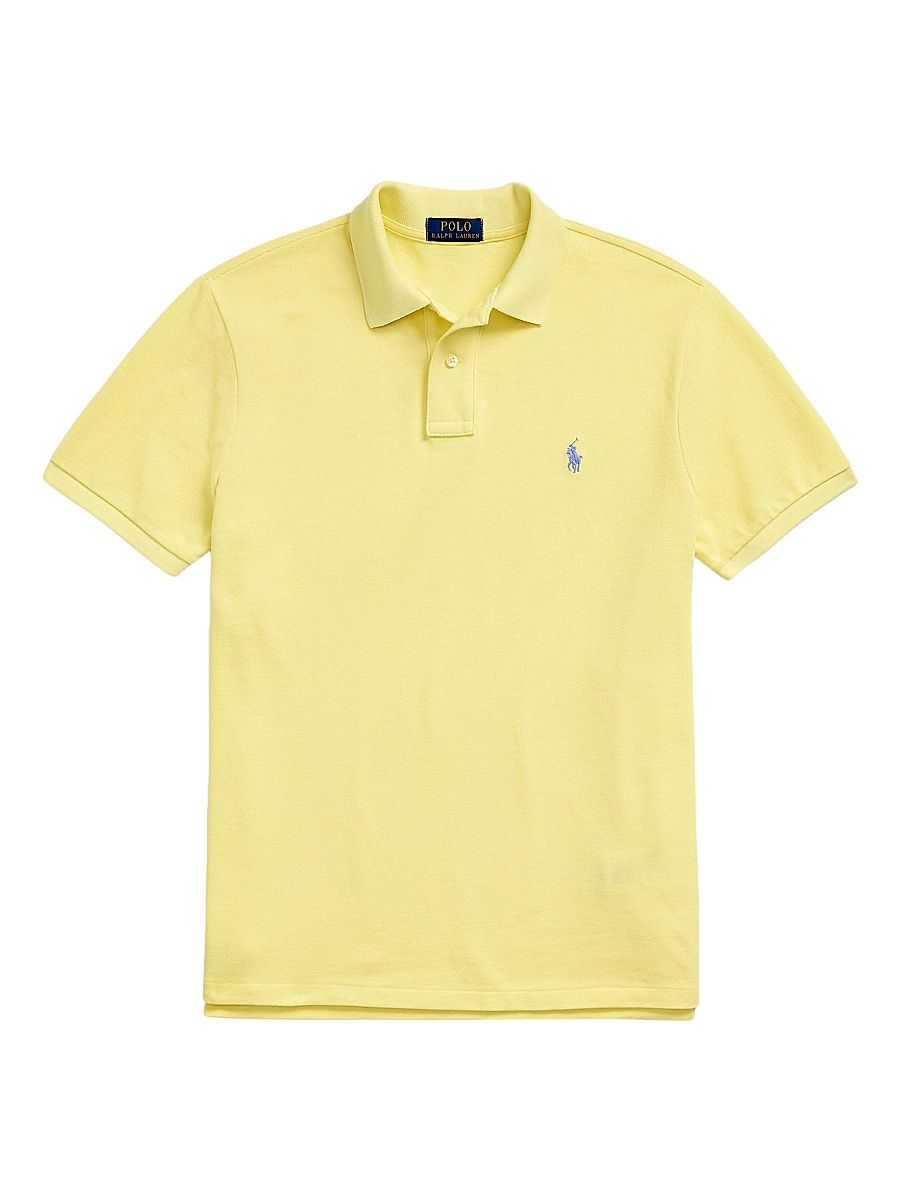 Men's Custom-Slim-Fit Mesh Polo Shirt - Resort Gold - Size XXL