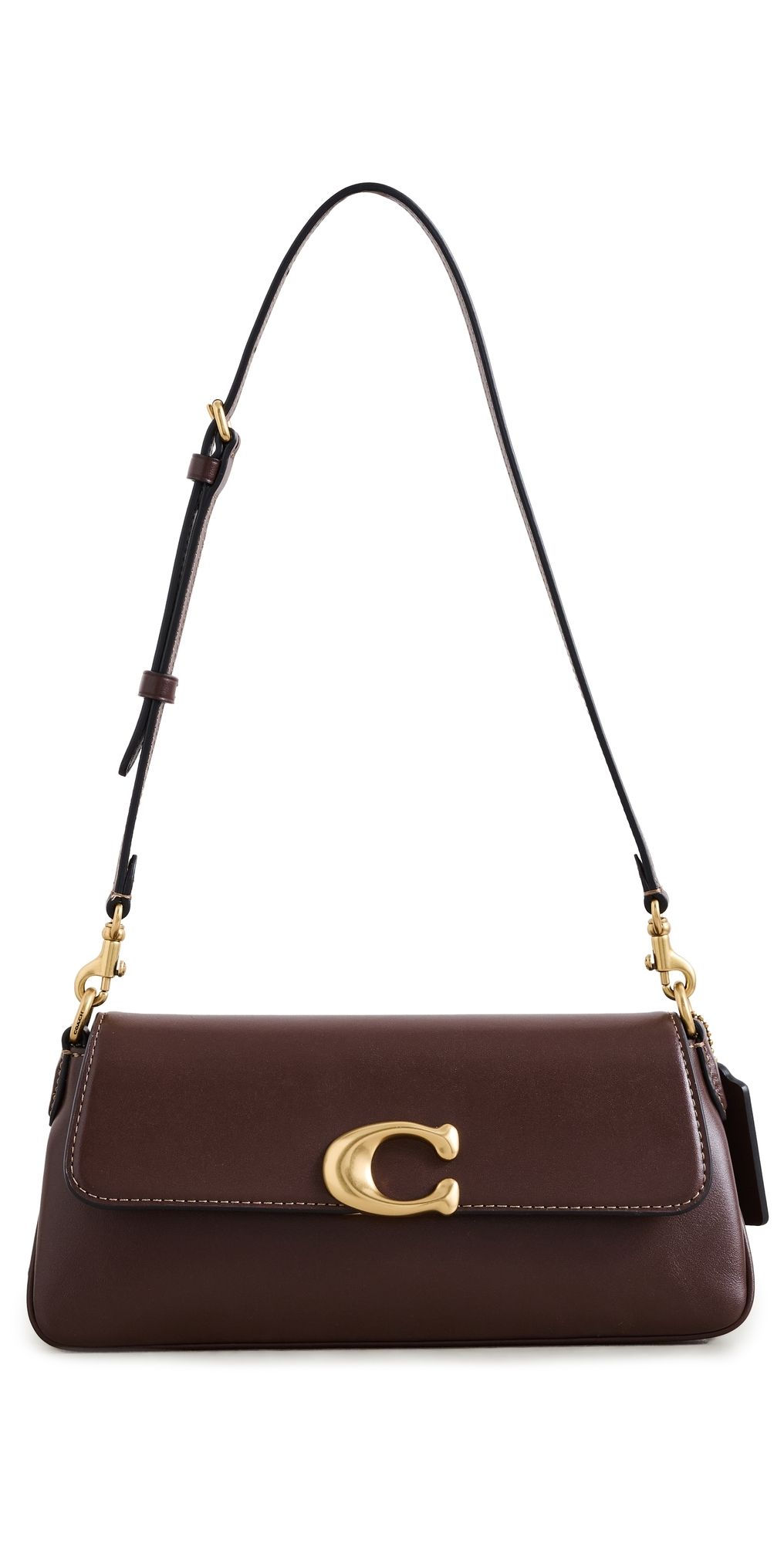 Coach Refined Calf Leather Jet Shoulder Bag Maple One Size