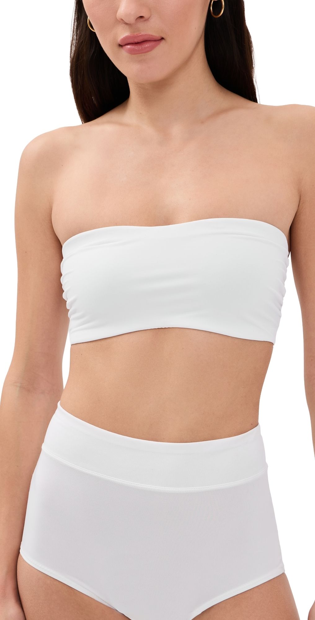 Commando Double Take Lace Bandeau White XS/S