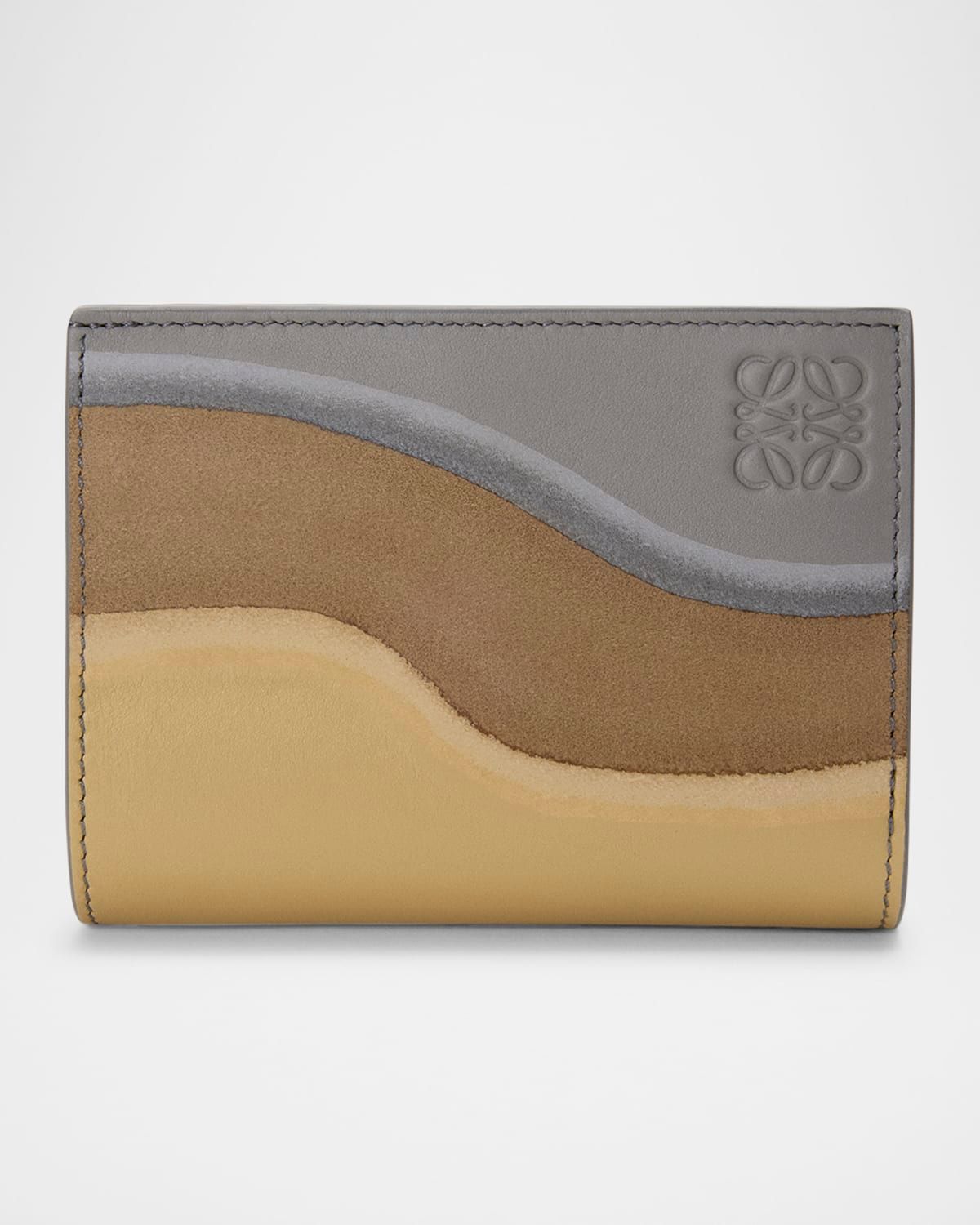 Landscape Compact Wallet in Nappa Leather
