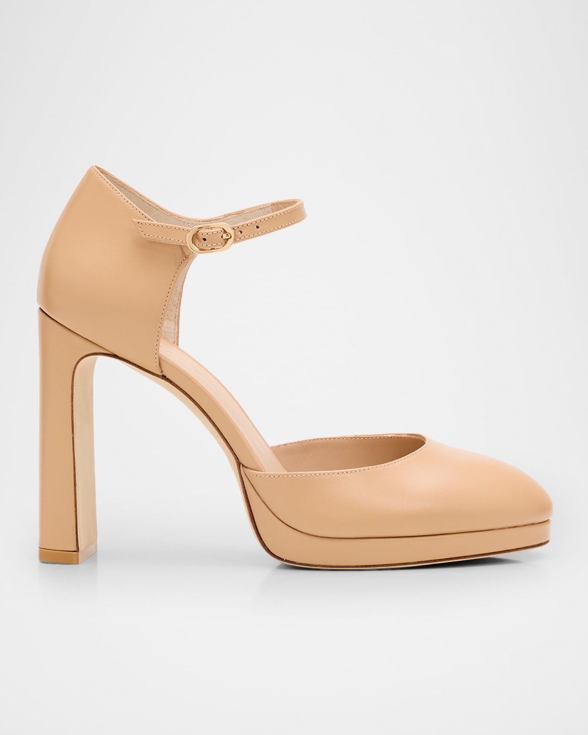 100mm Babette Leather Platform Pumps