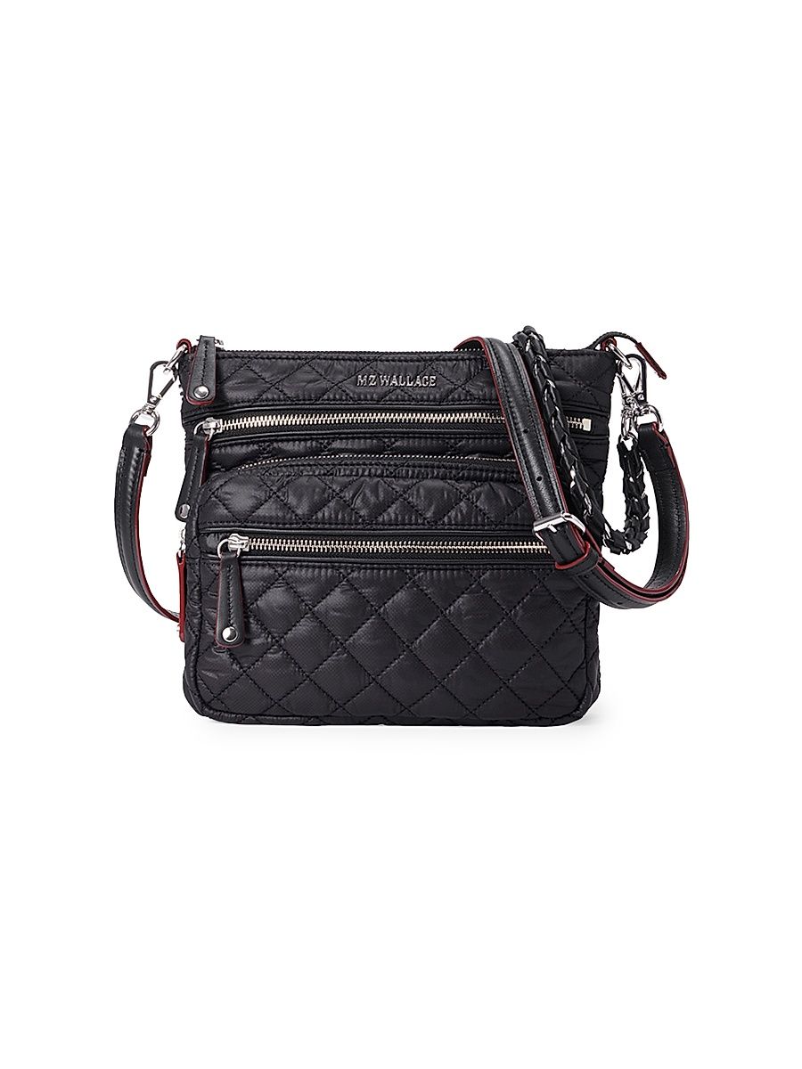Women's Micro Crosby Quilted Crossbody Bag - Black
